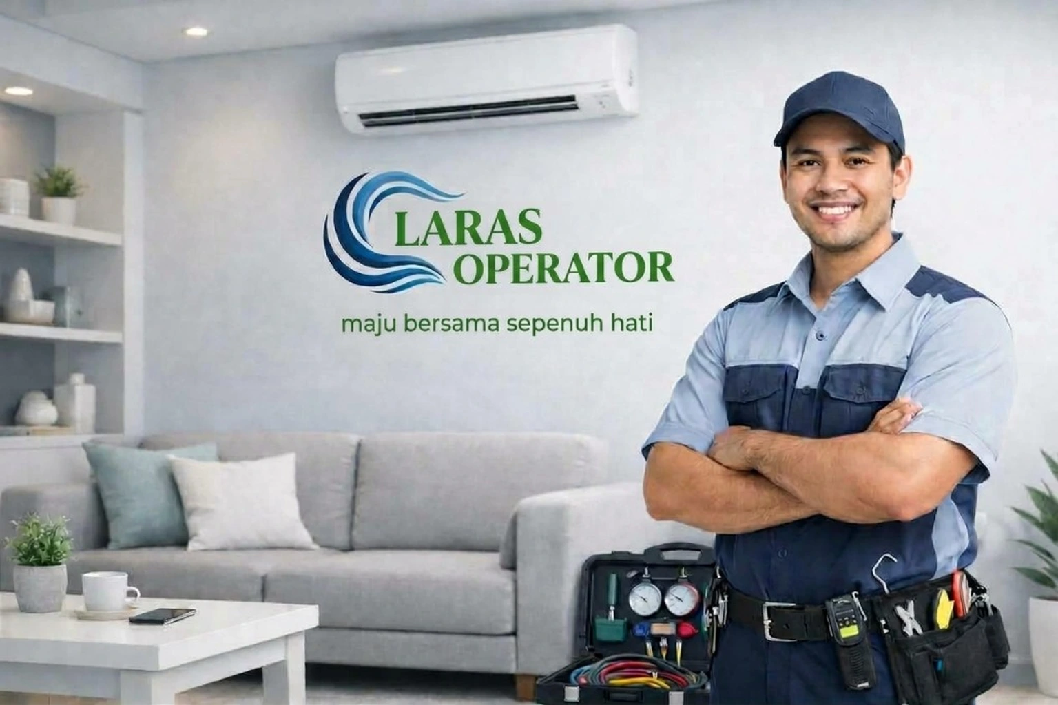 Teknisi Laras Operator di area pelanggan